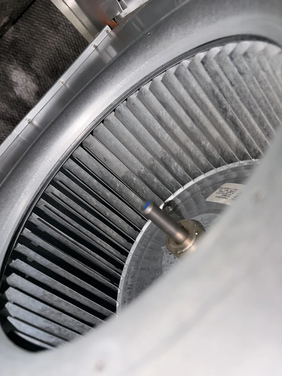 The second blower wheel after cleaning